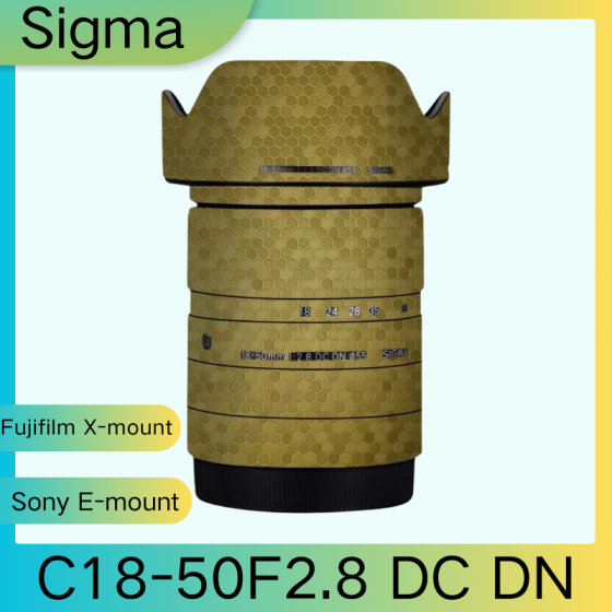 Lentes Sigma C18-50F2.8 DC DN - Pele câmera, adesivo câmera - com alta resistência a arranhões, à prova d'água e com design elegante.